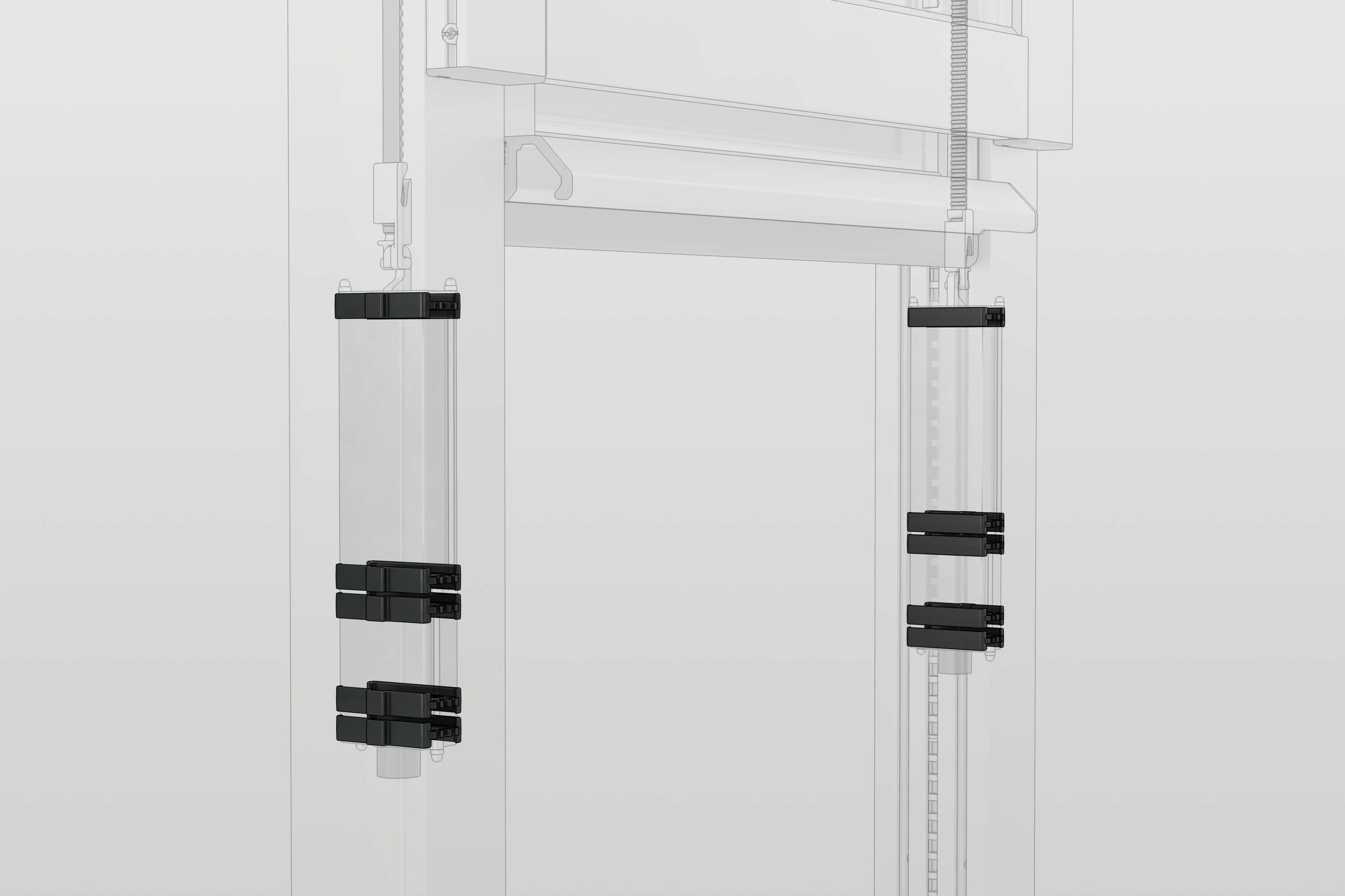 Lifting Door 8 Compact, Counterweight Slide Guide 50x25, black