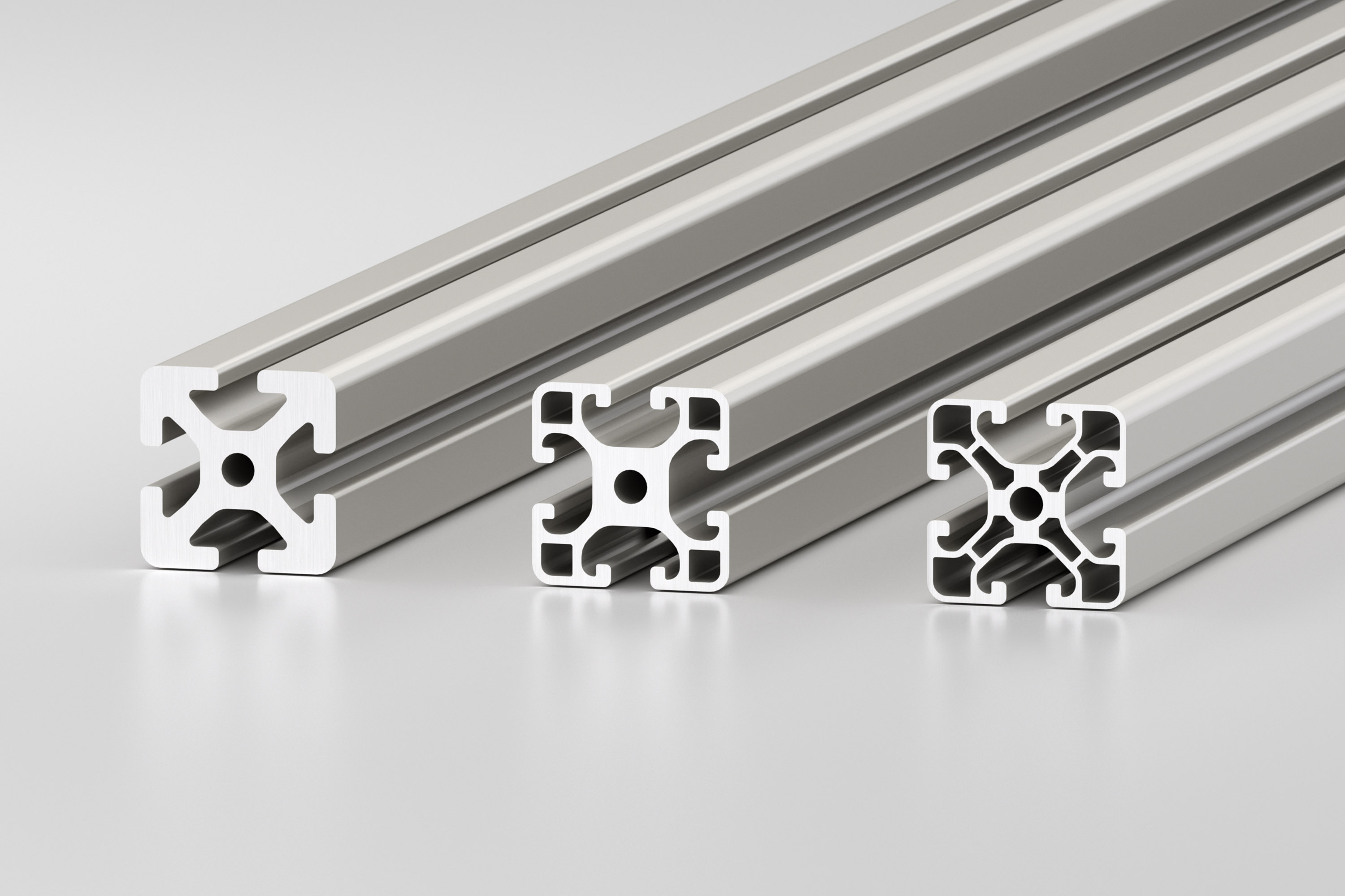 Perfil estructural de aluminio Familia 8 de 40x40 L - Colsein Online
