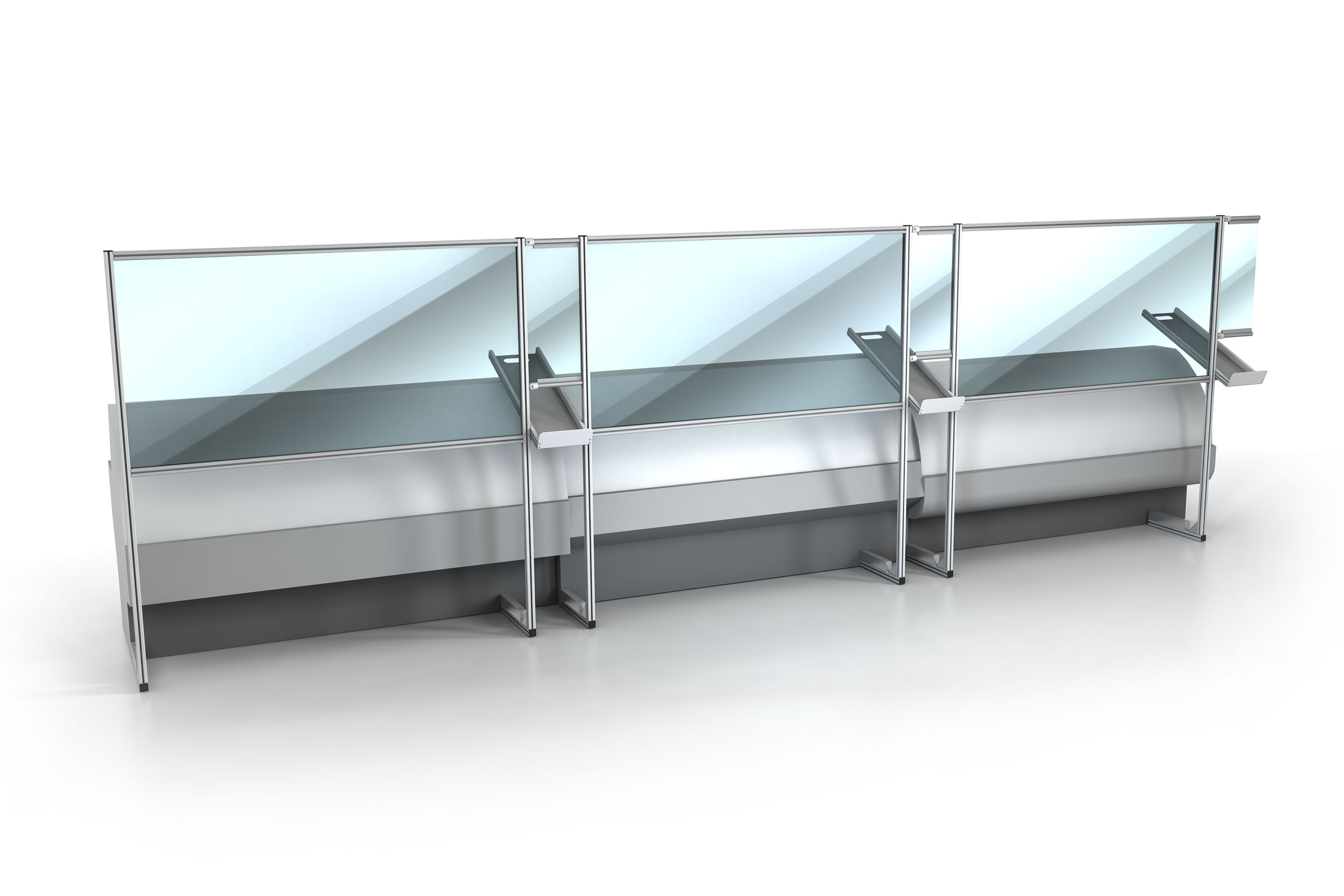 Modular Countertop Guard with Delivery Chute