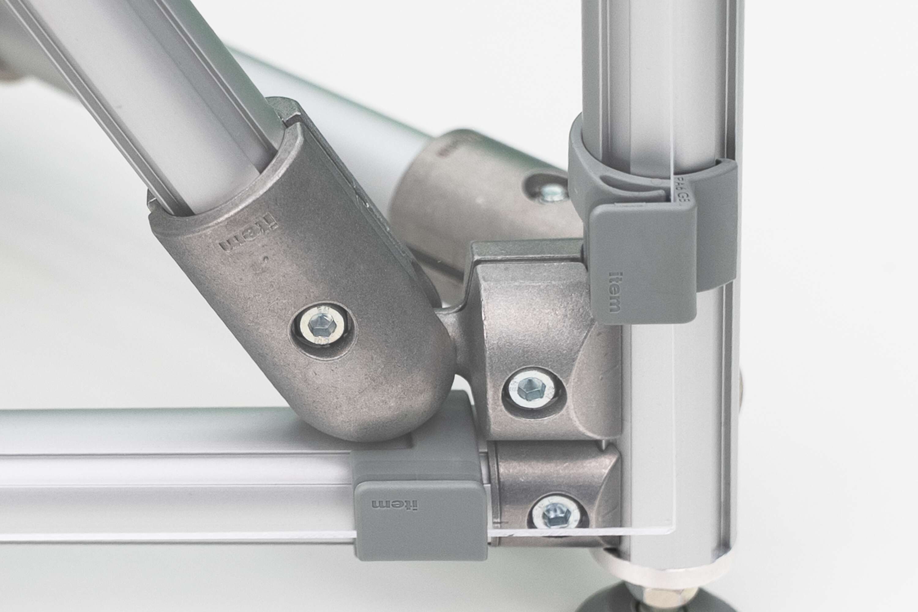 Supporto per elementi piani D30 2-5 mm, grigio simile a RAL 7042