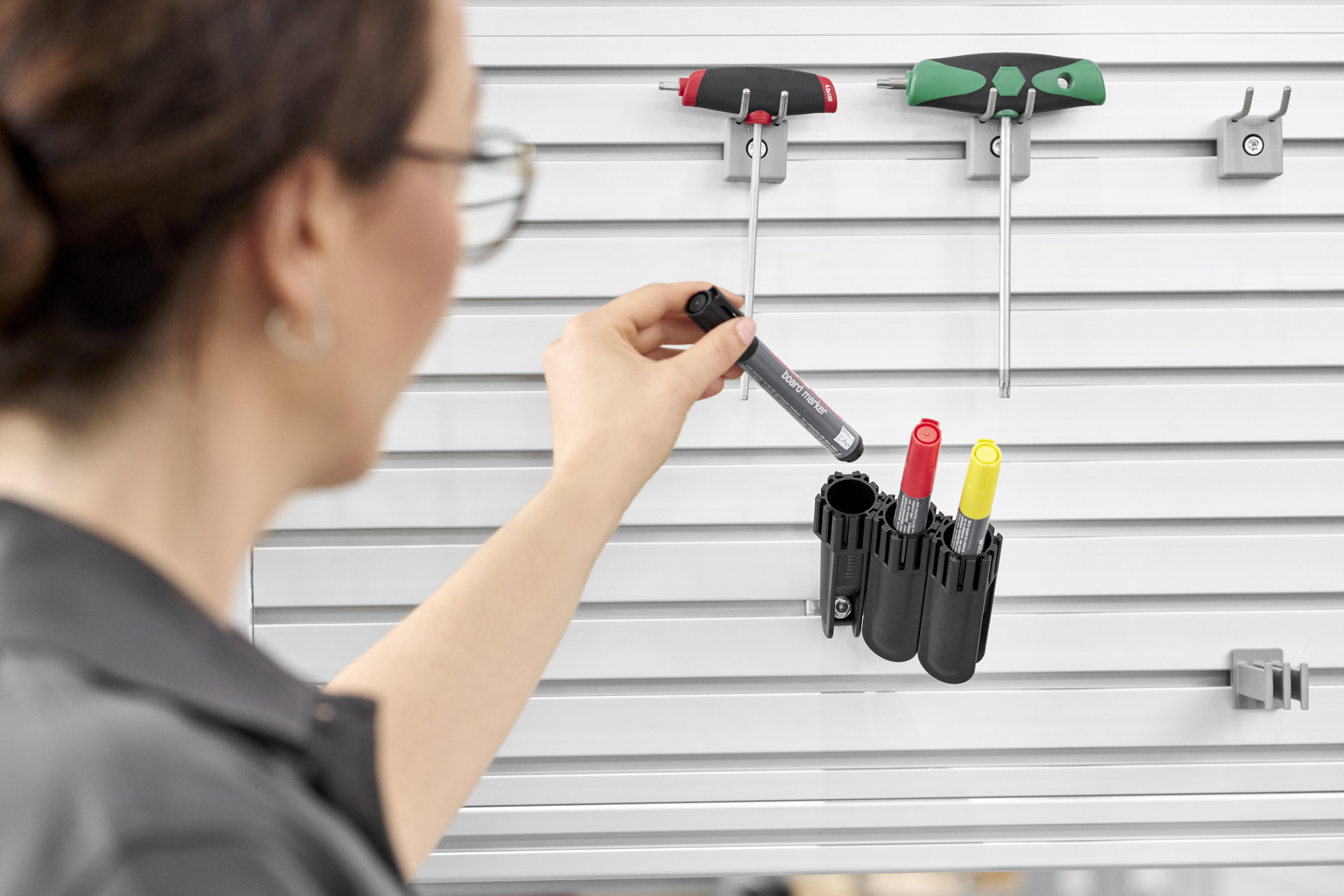Tool Holder 8 D24-80 ESD, black similar to RAL 9005