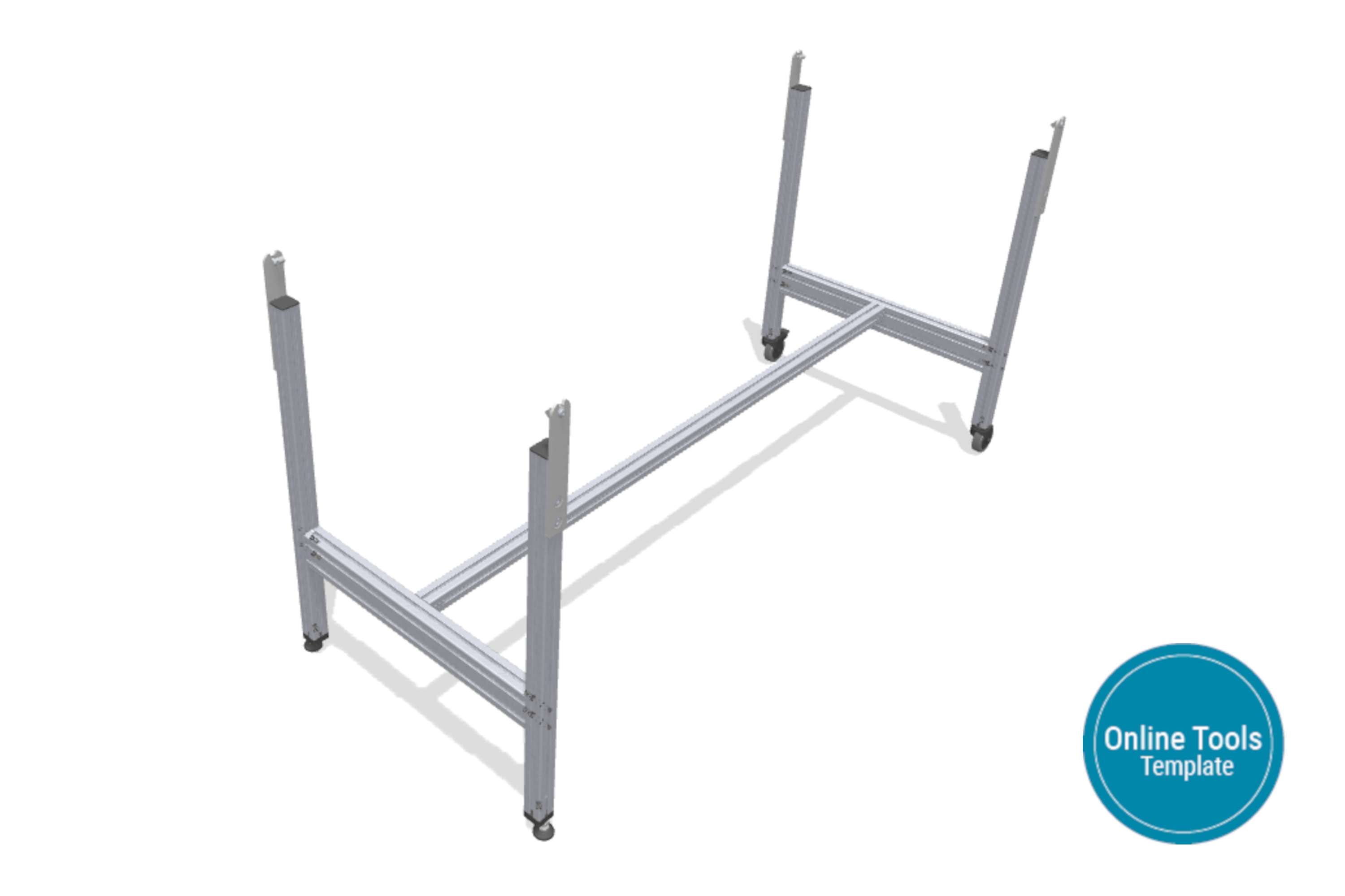 H-stand frame - width and incline configurable