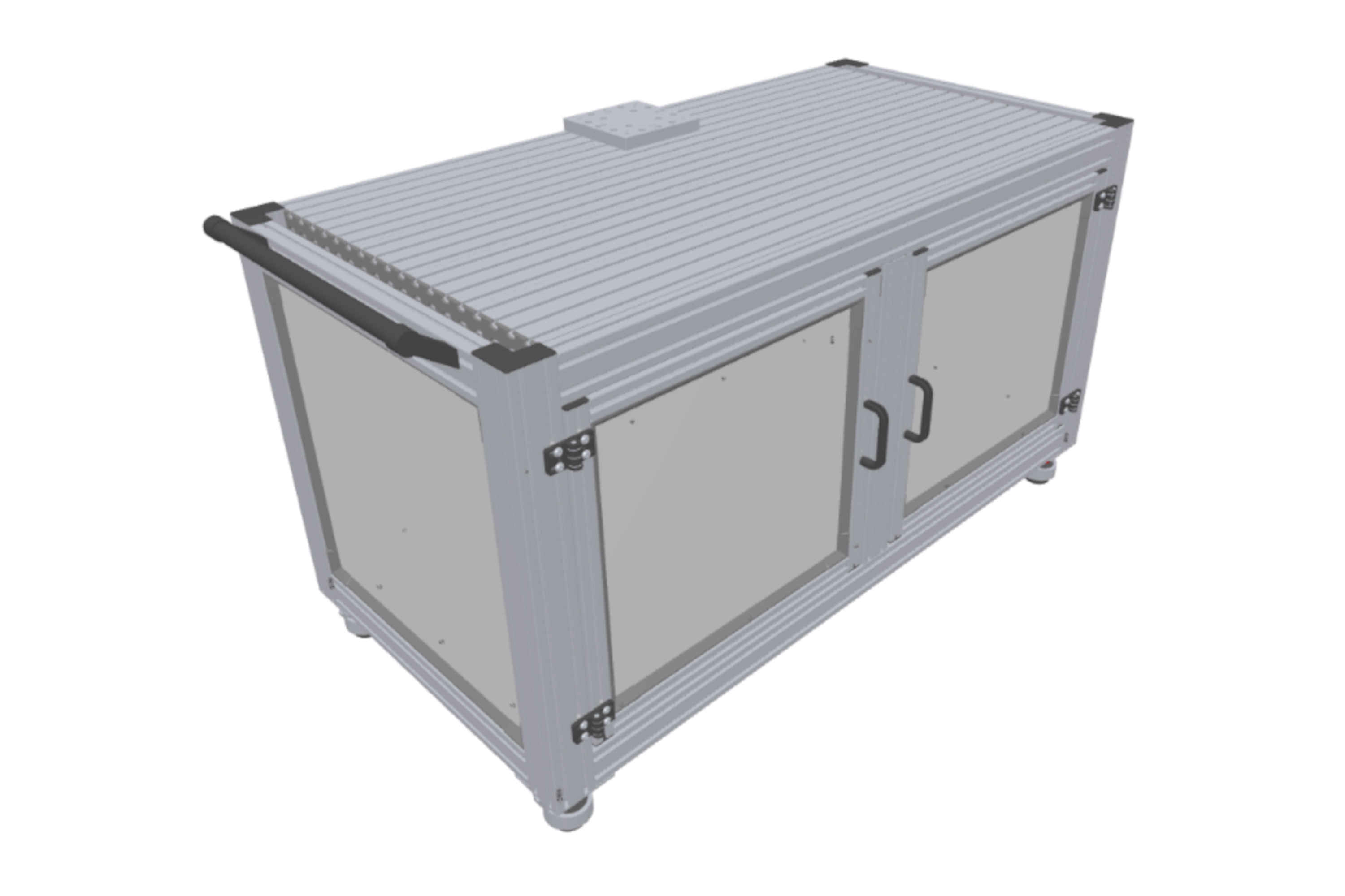 Mobile robot workstation with base cabinet