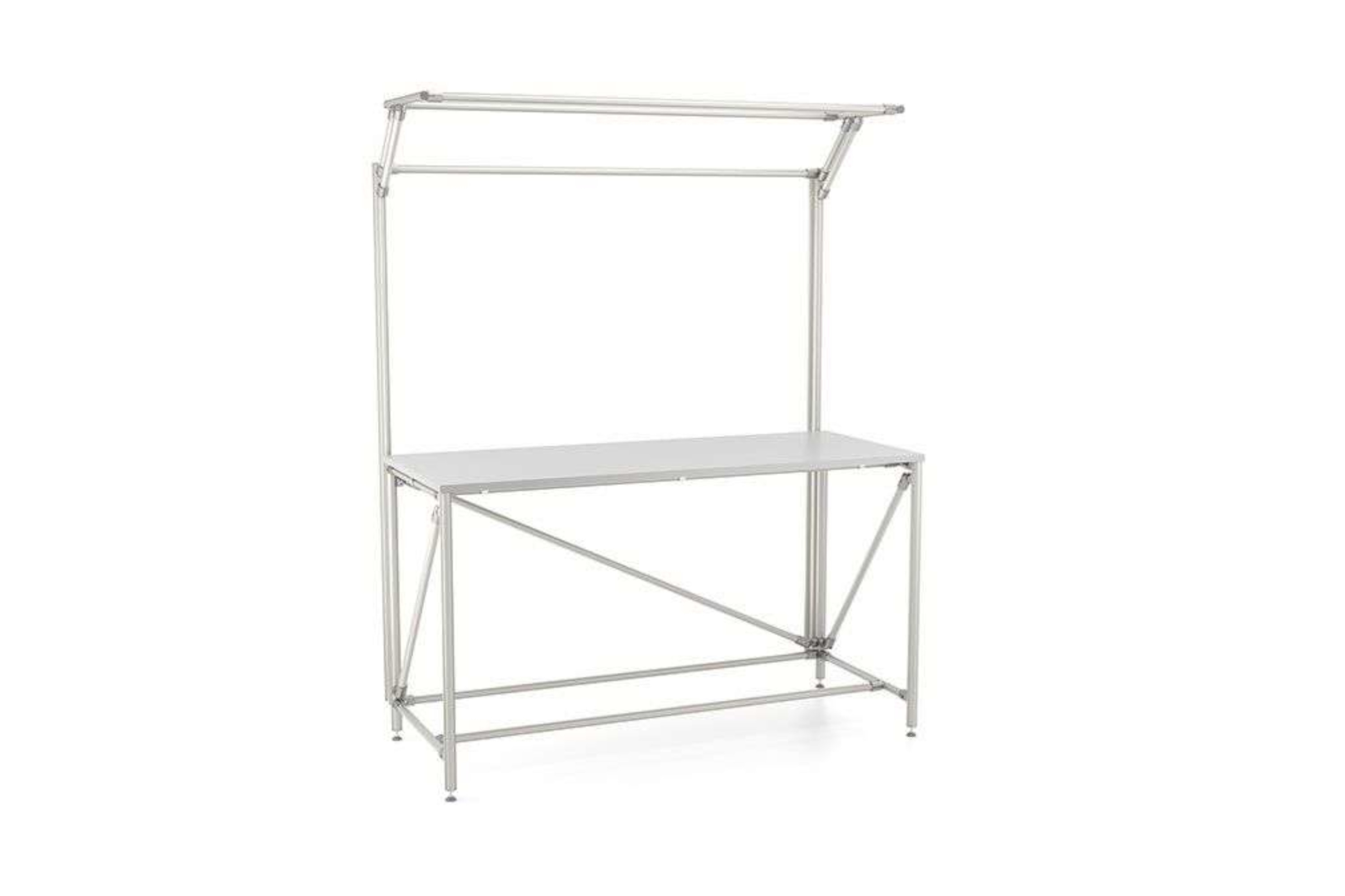 Table Economy Lean with upright and overhang
