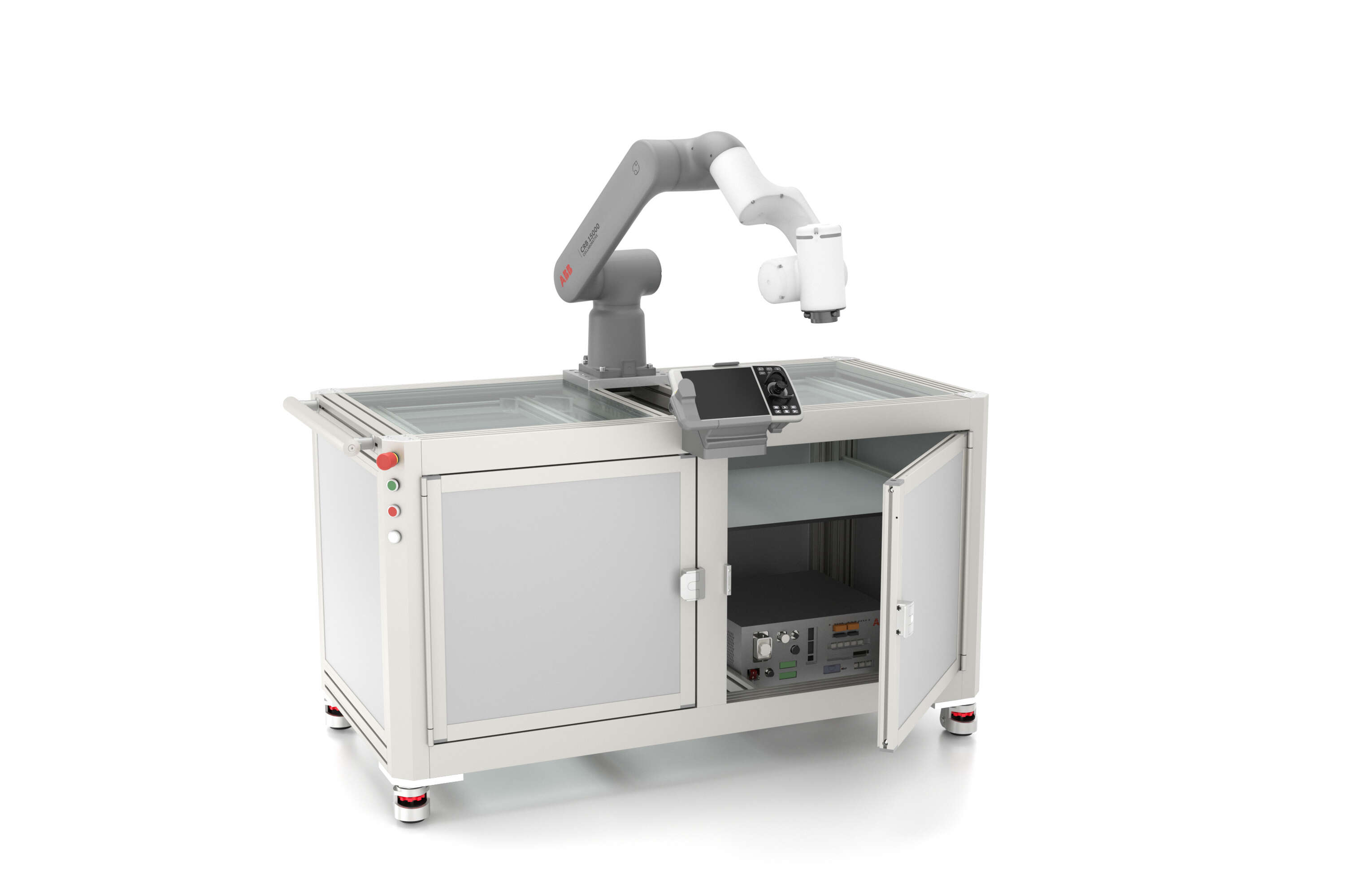 Robot workstation for individual workpiece carriers - EX-01582