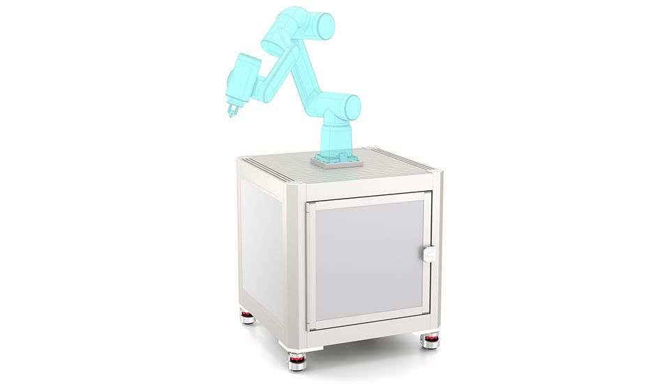 Isla Robot con gabinete integrado - EX-01225