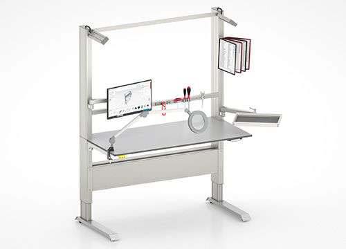 Work bench for use in cleanrooms