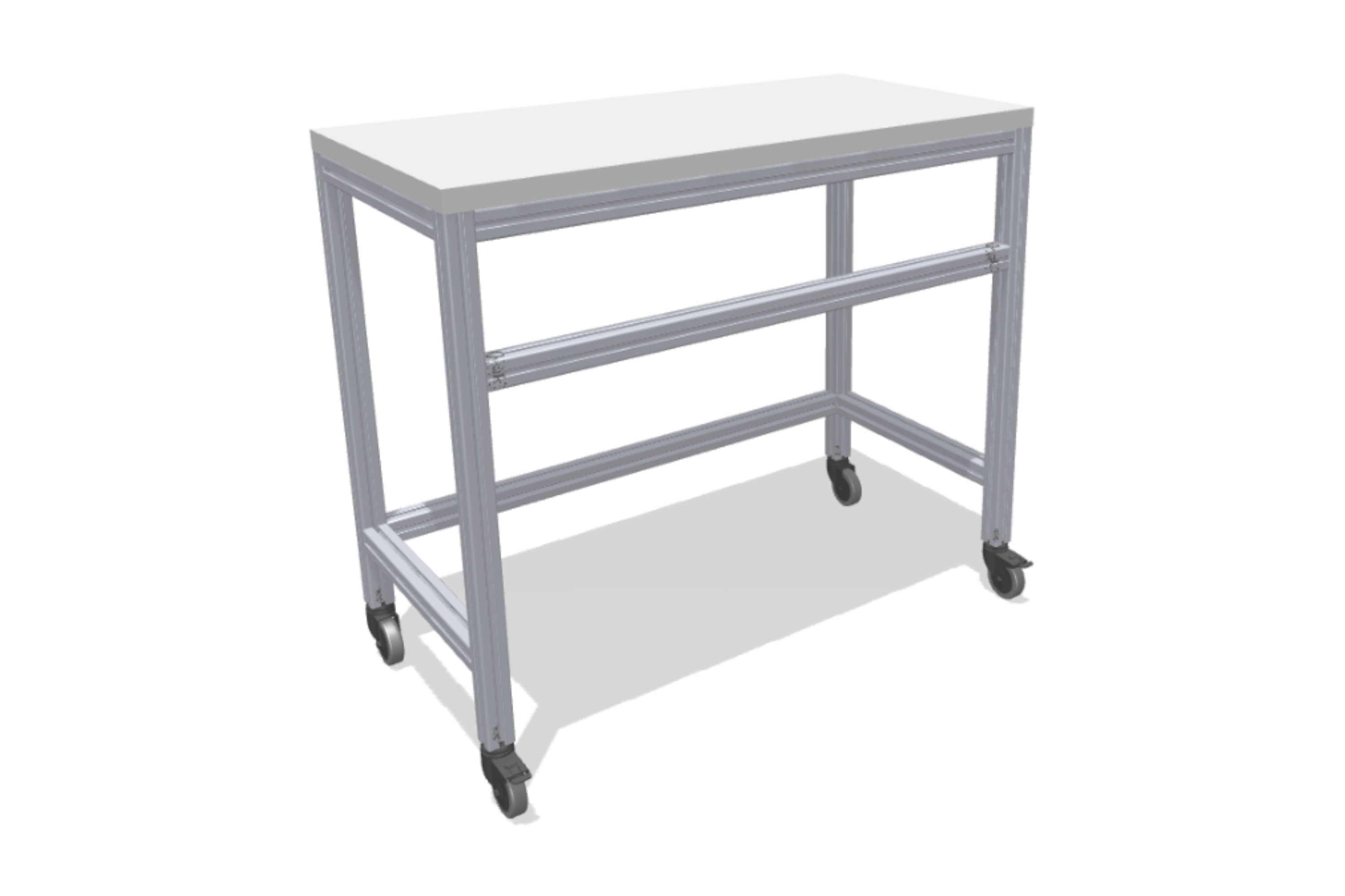 Sturdy, mobile side table