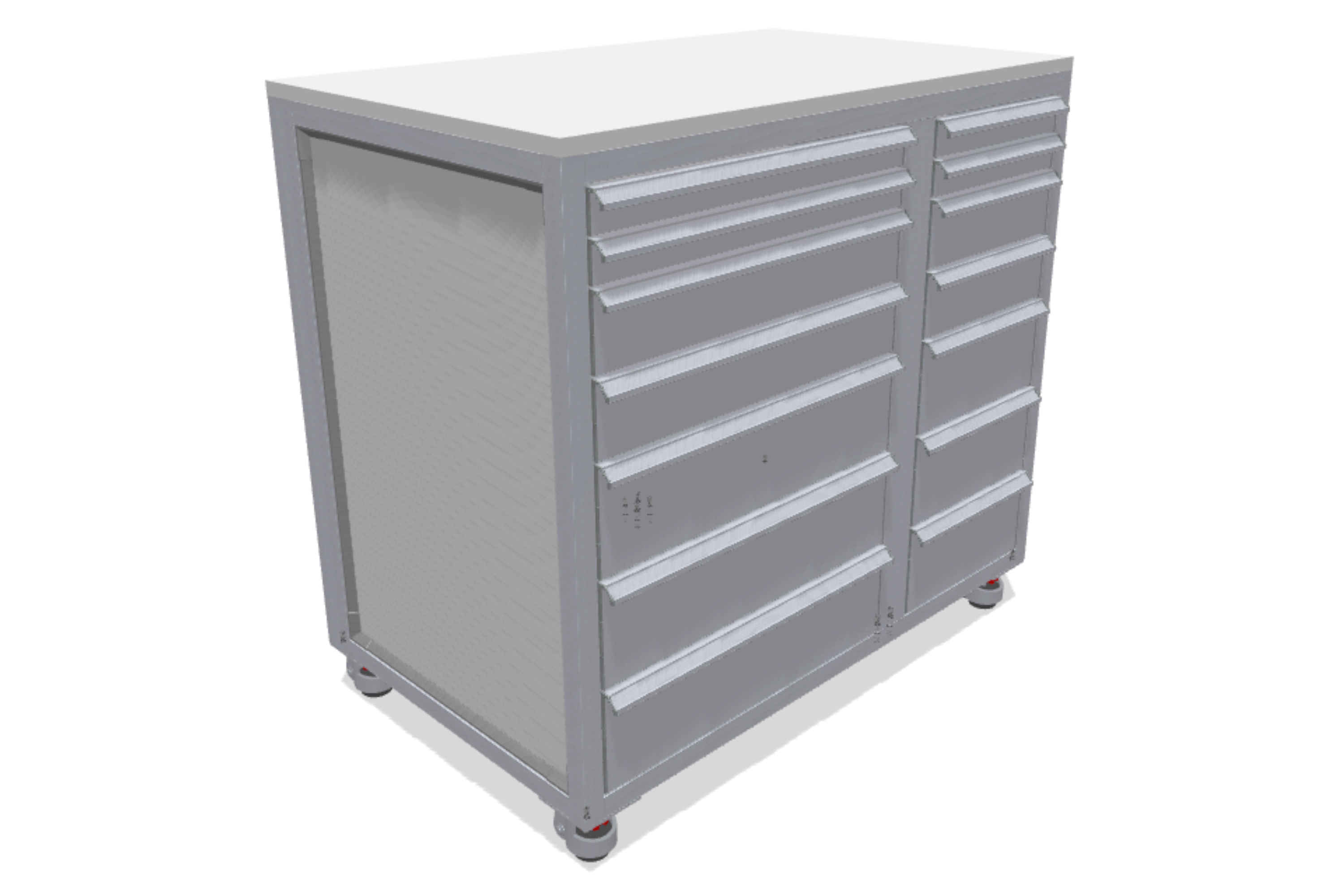 Double drawer unit with plenty of storage space