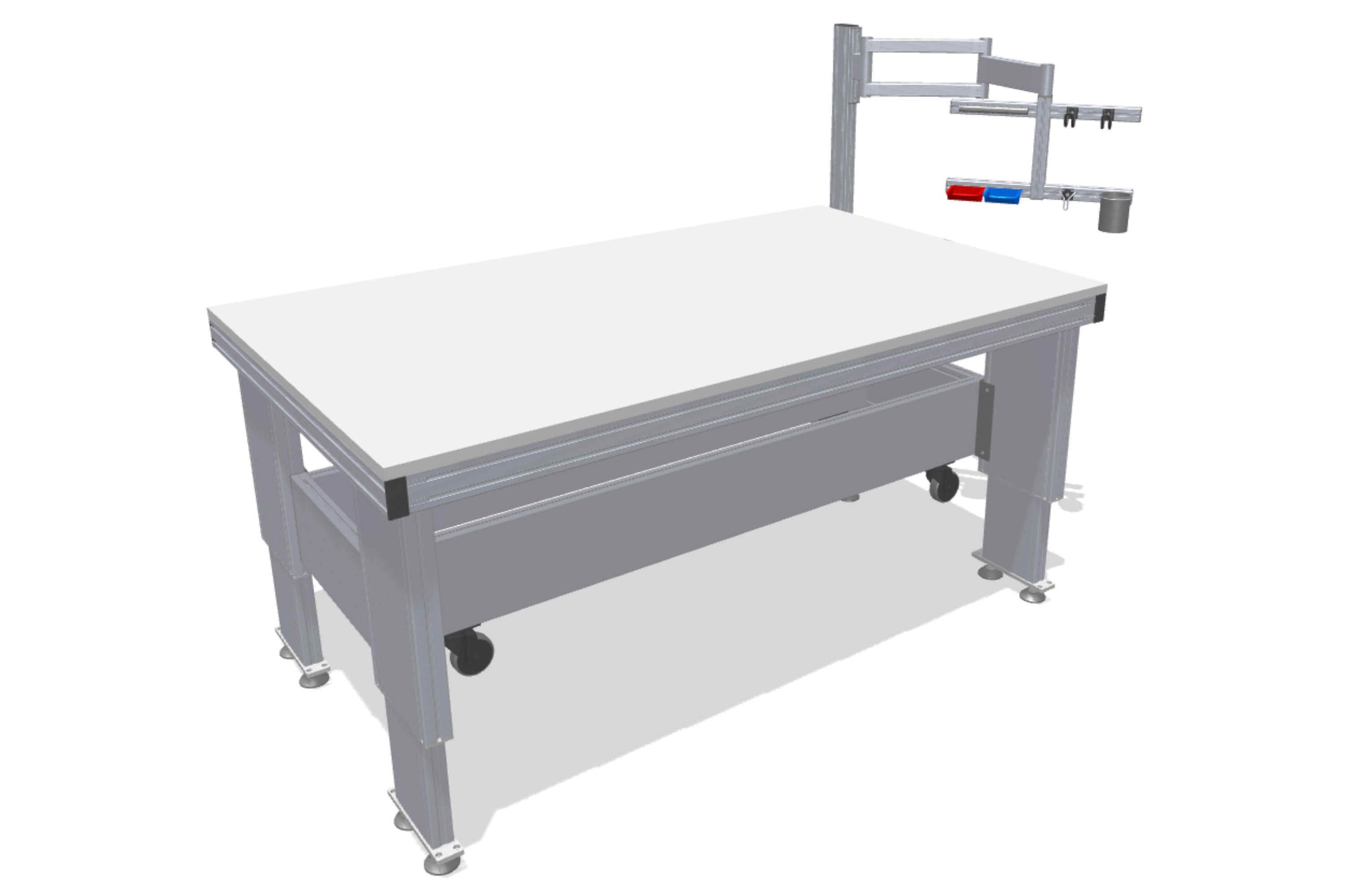 Heavy-duty work bench for assembly