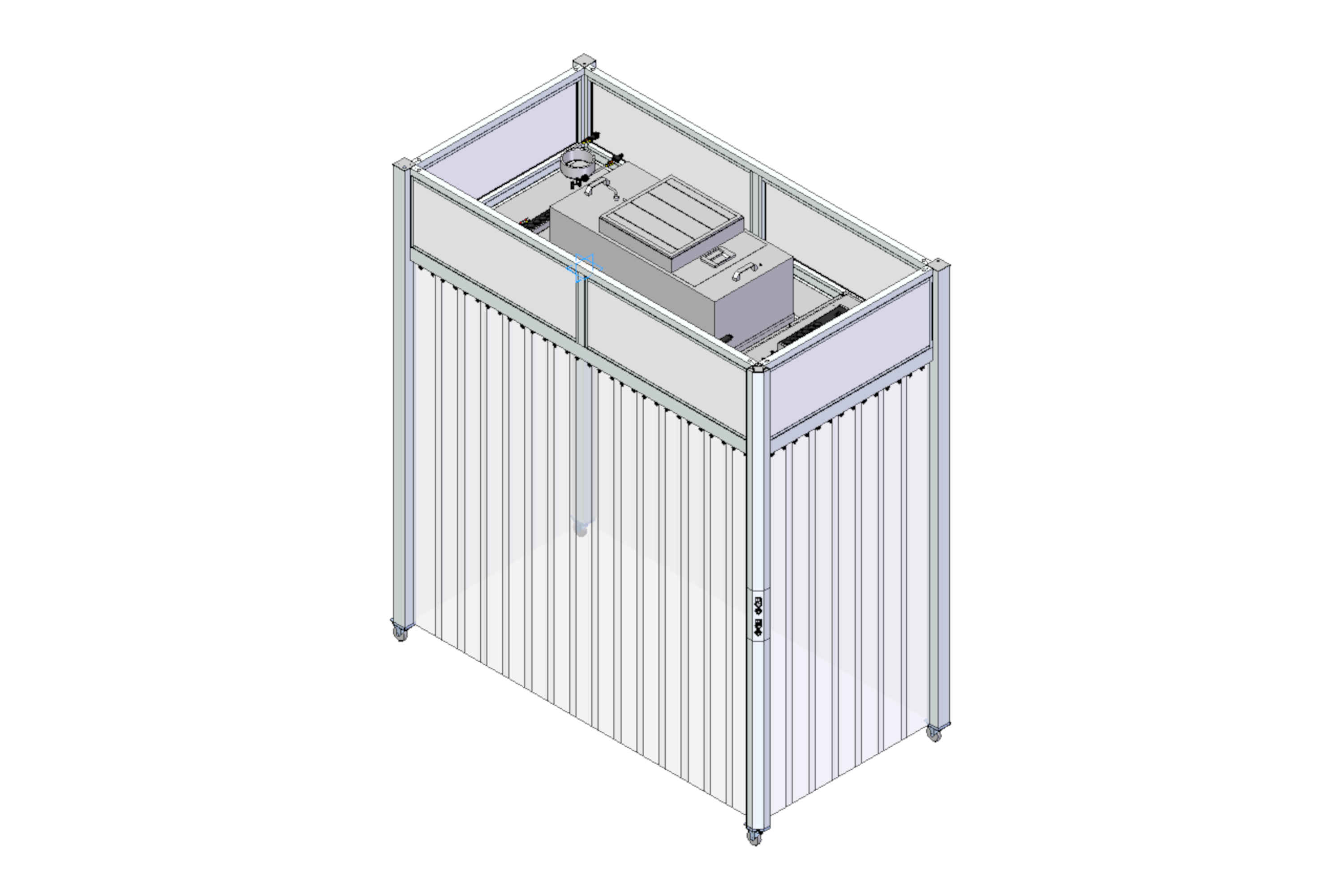 Compact, mobile cleanroom tent - EX-01730
