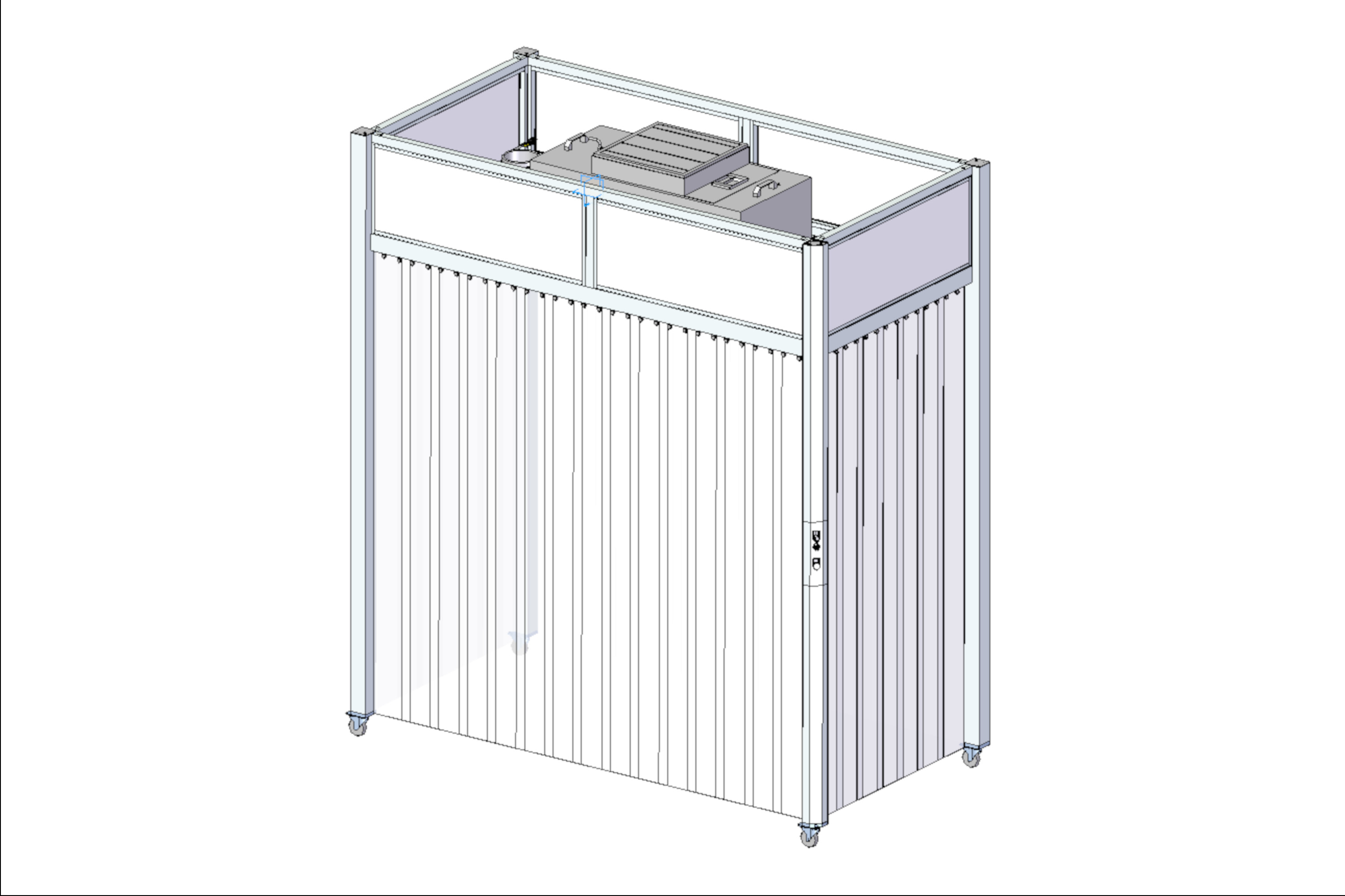 Compact, mobile cleanroom tent - EX-01730