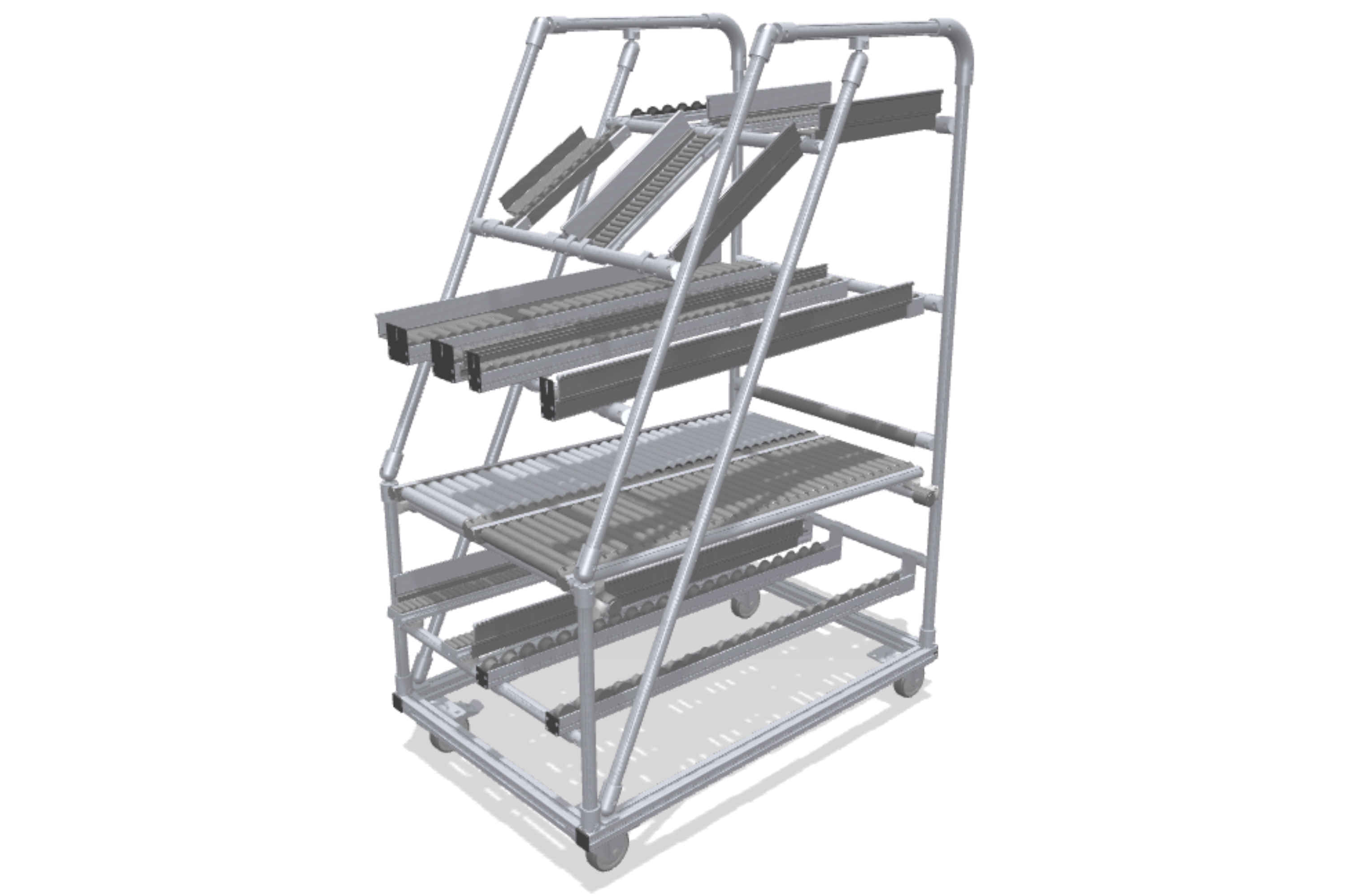 FIFO model shelf for Roller Conveyors