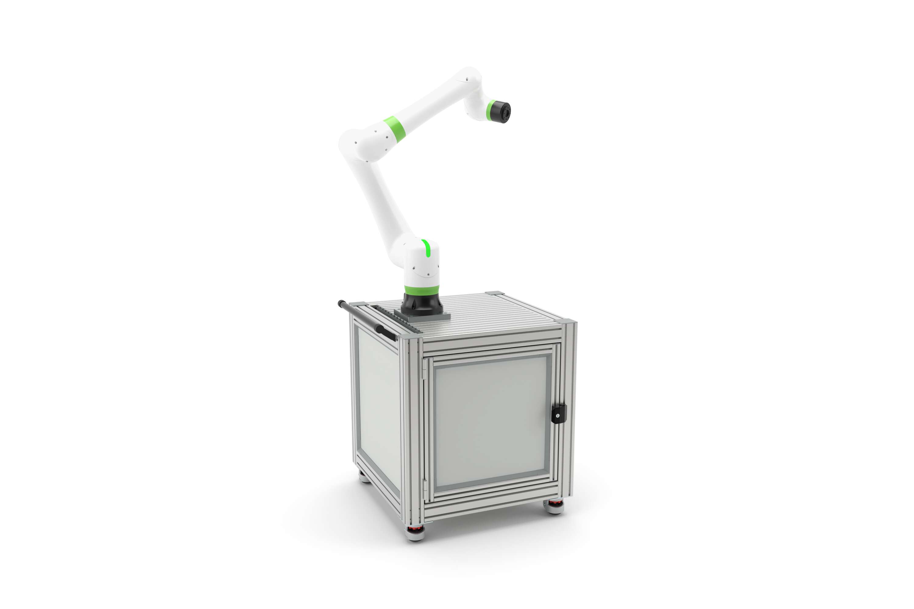 Basic cobot island for mobile use