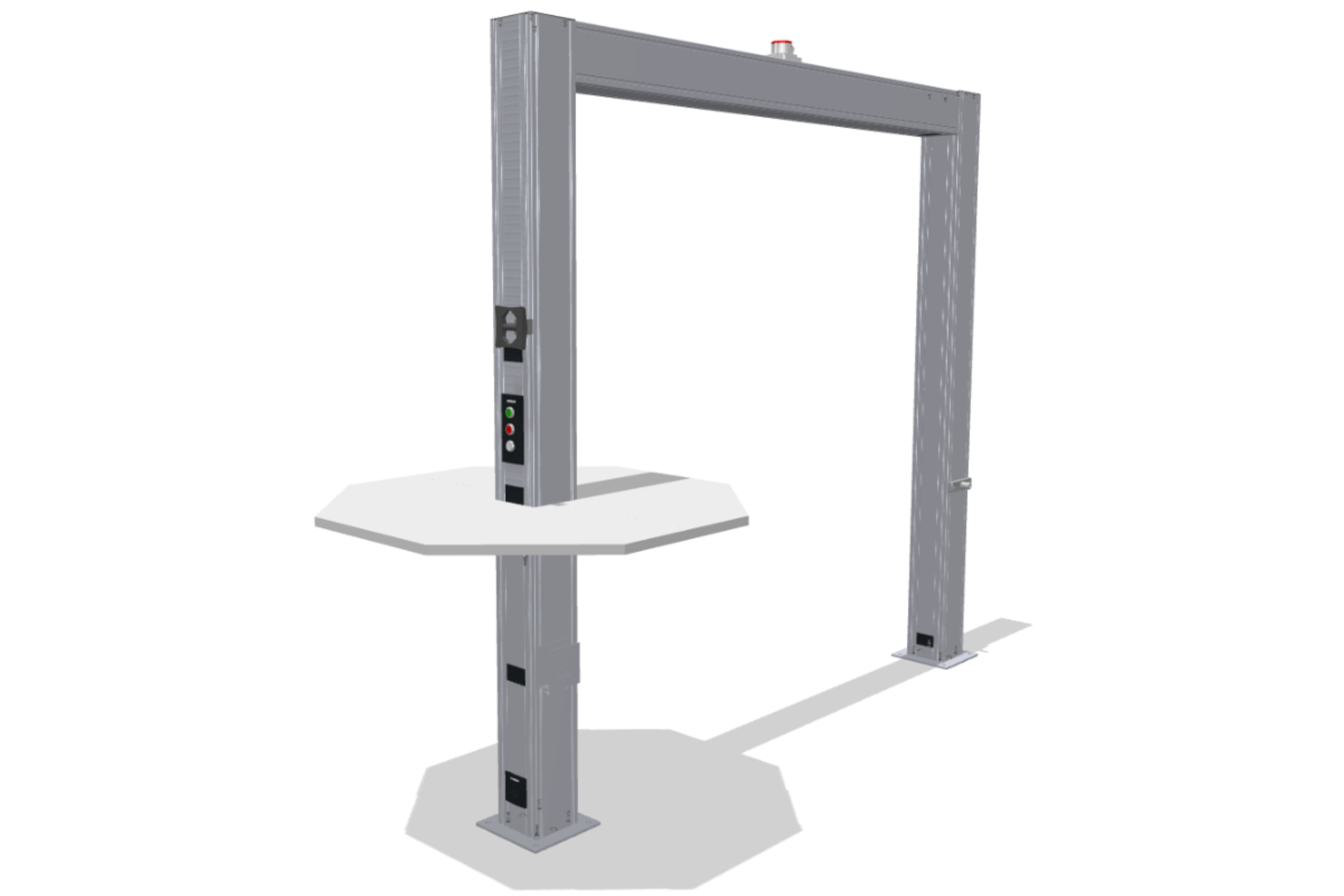 Installation column with local bridging