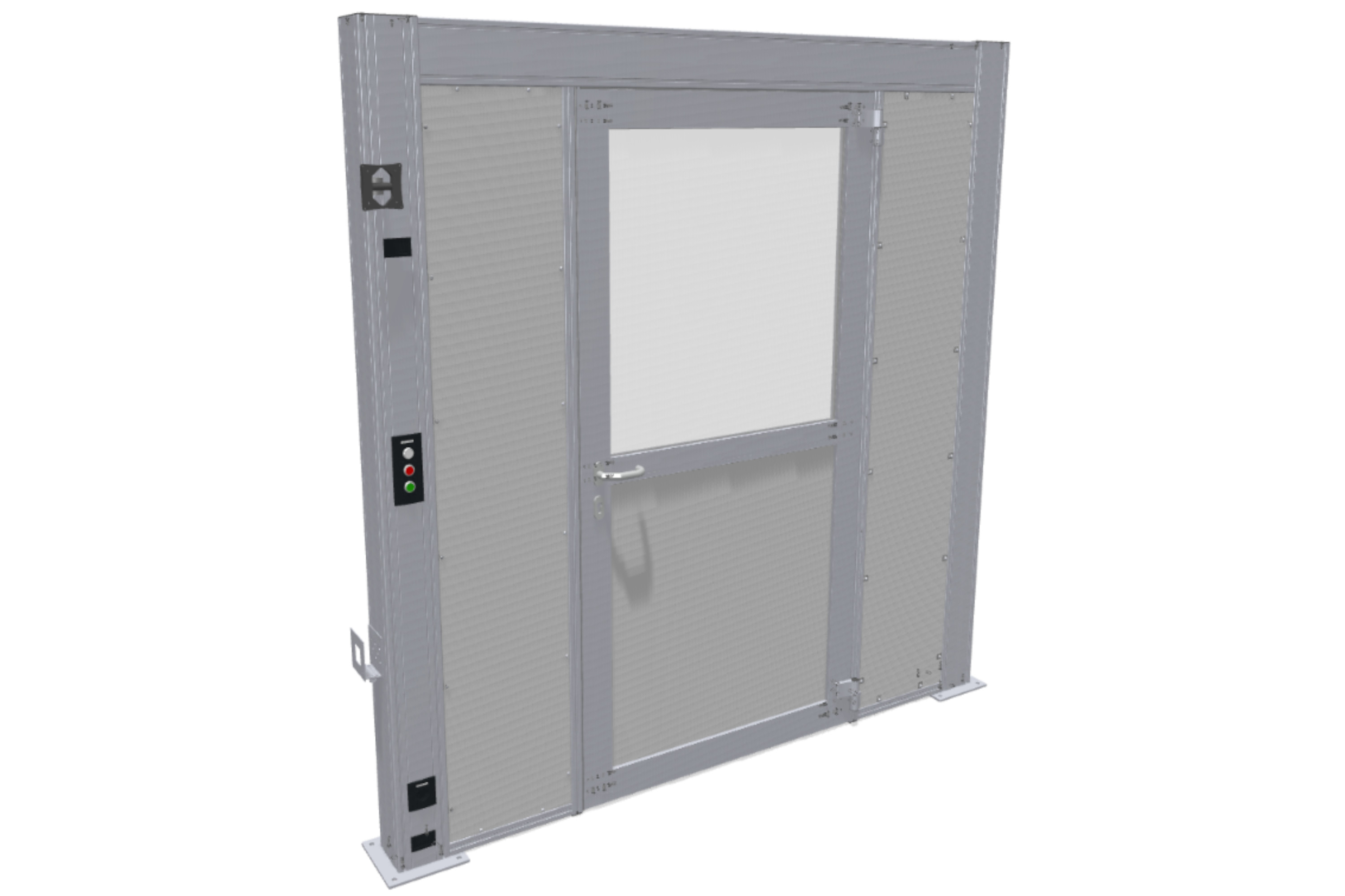 Door portal with sealed access door