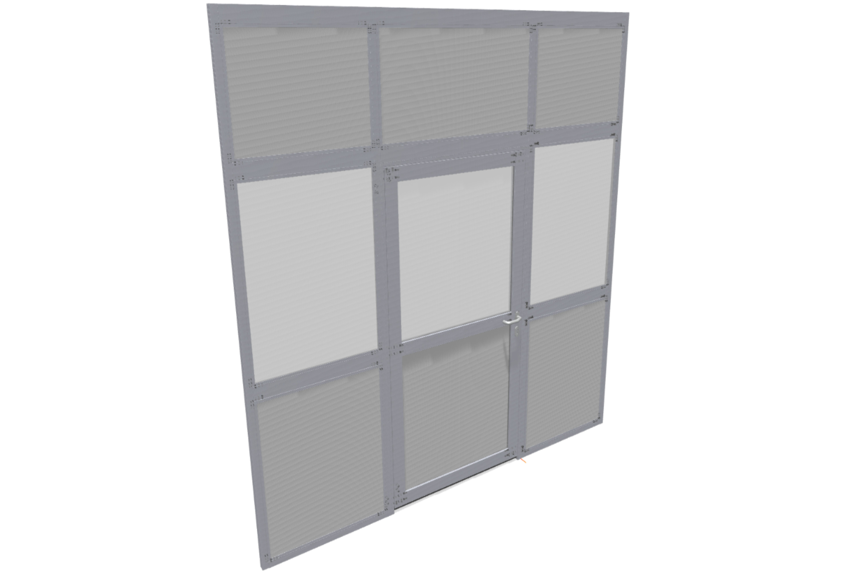 Access door with side panels