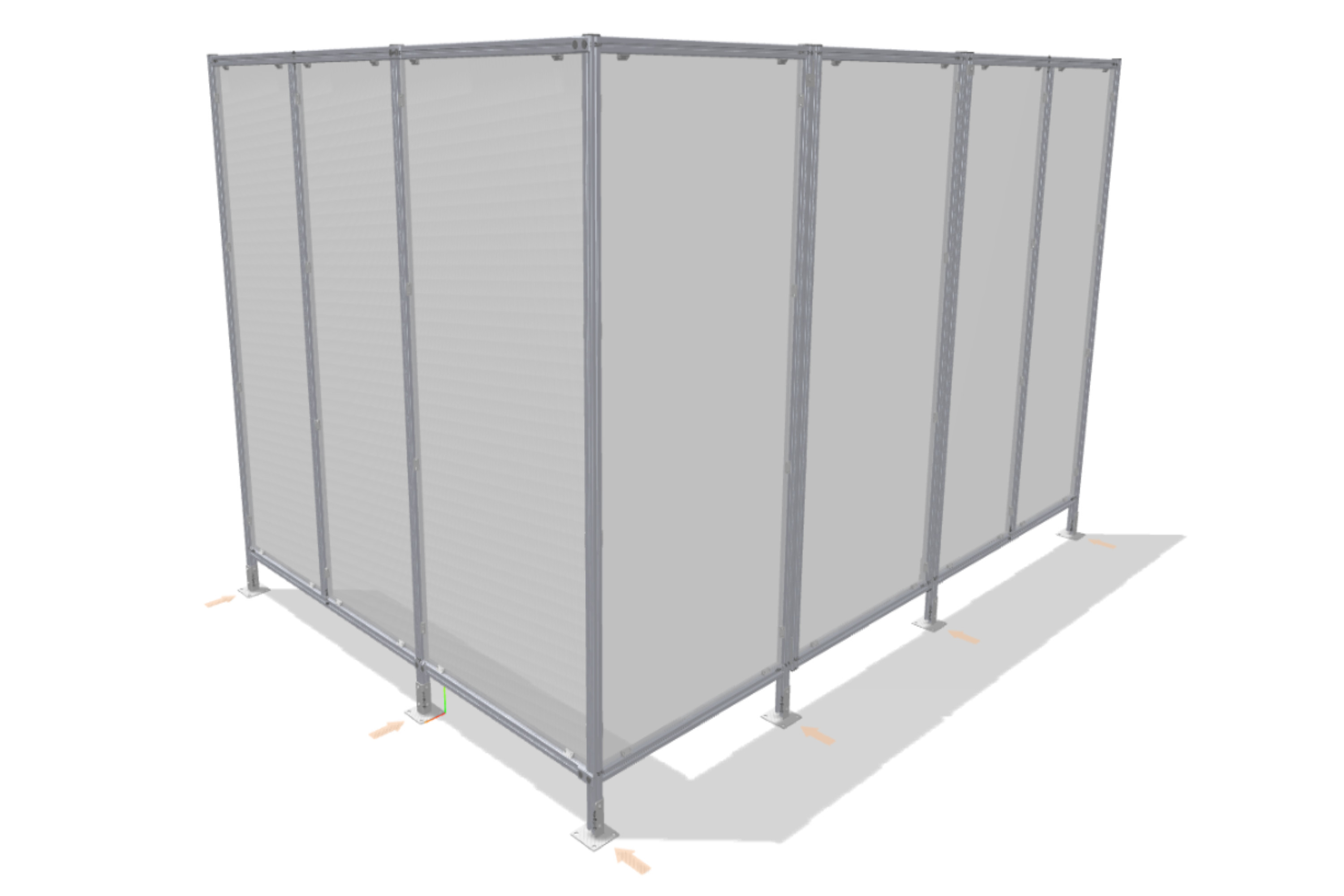 Ochranný plot s odnímatelným panelem