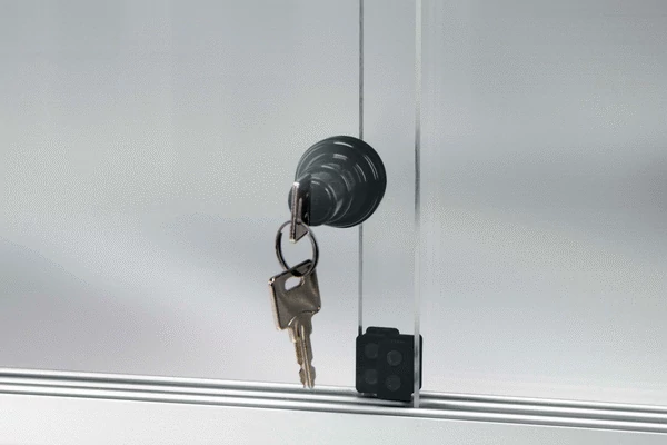 Sliding-door pin locks