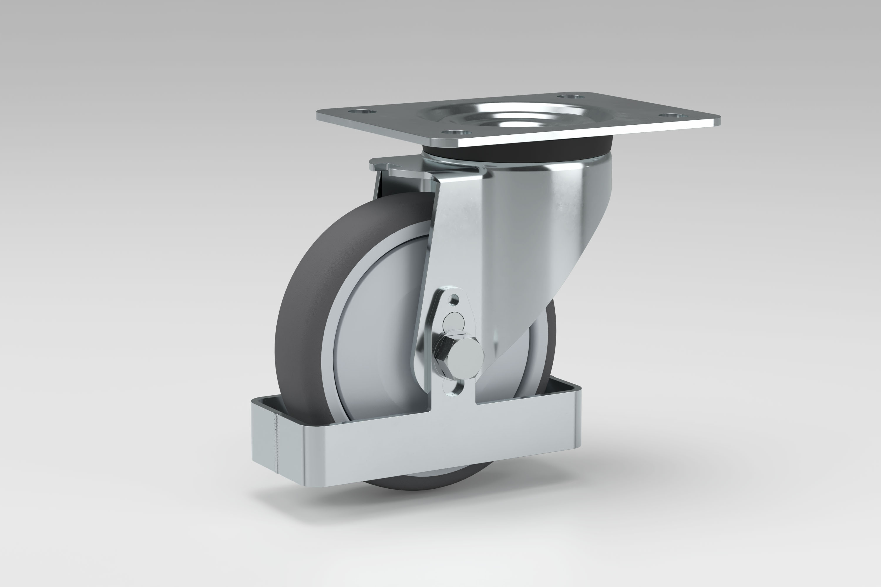 Swivel castor 140x110