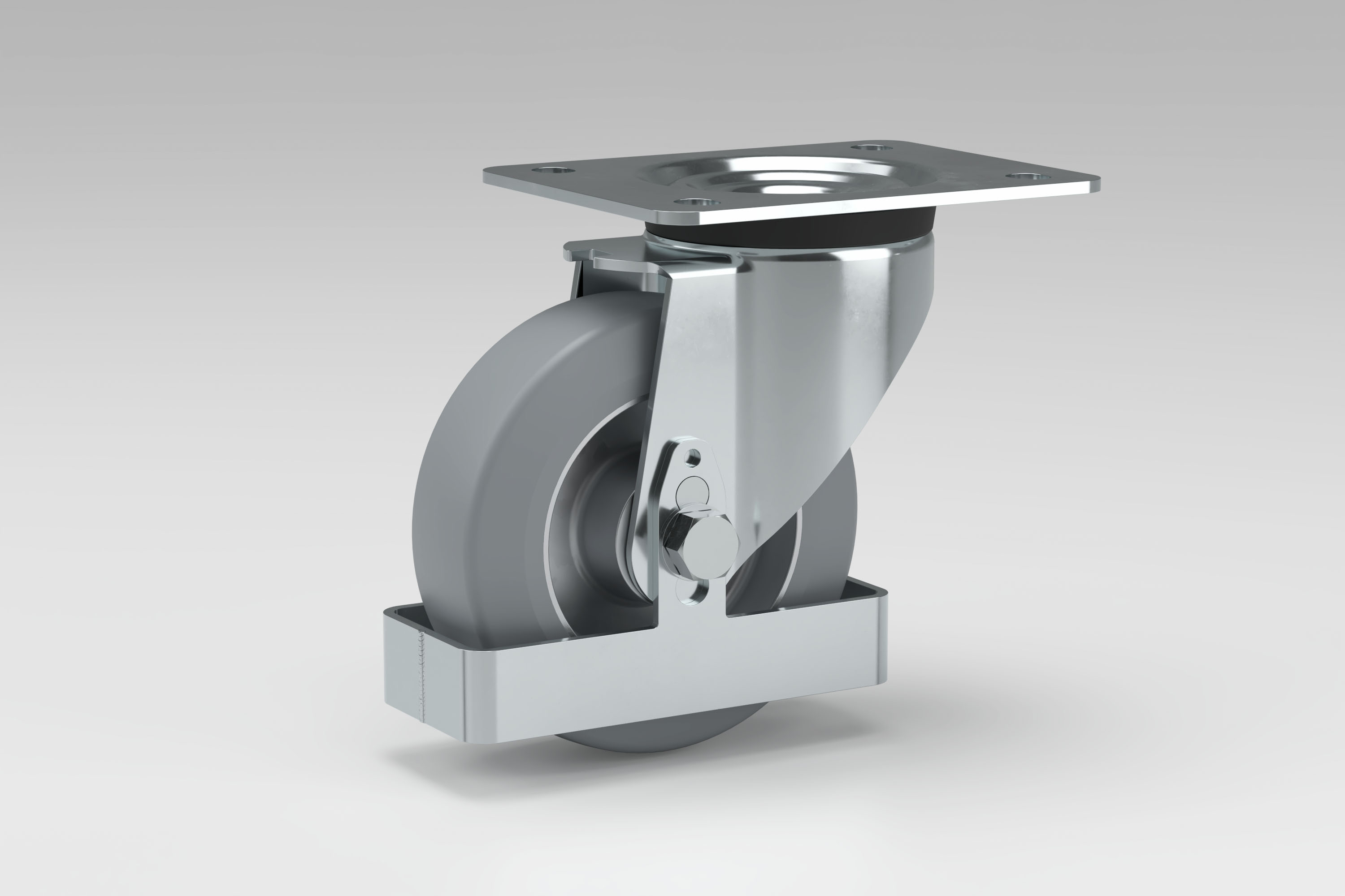 Swivel castor 140x110