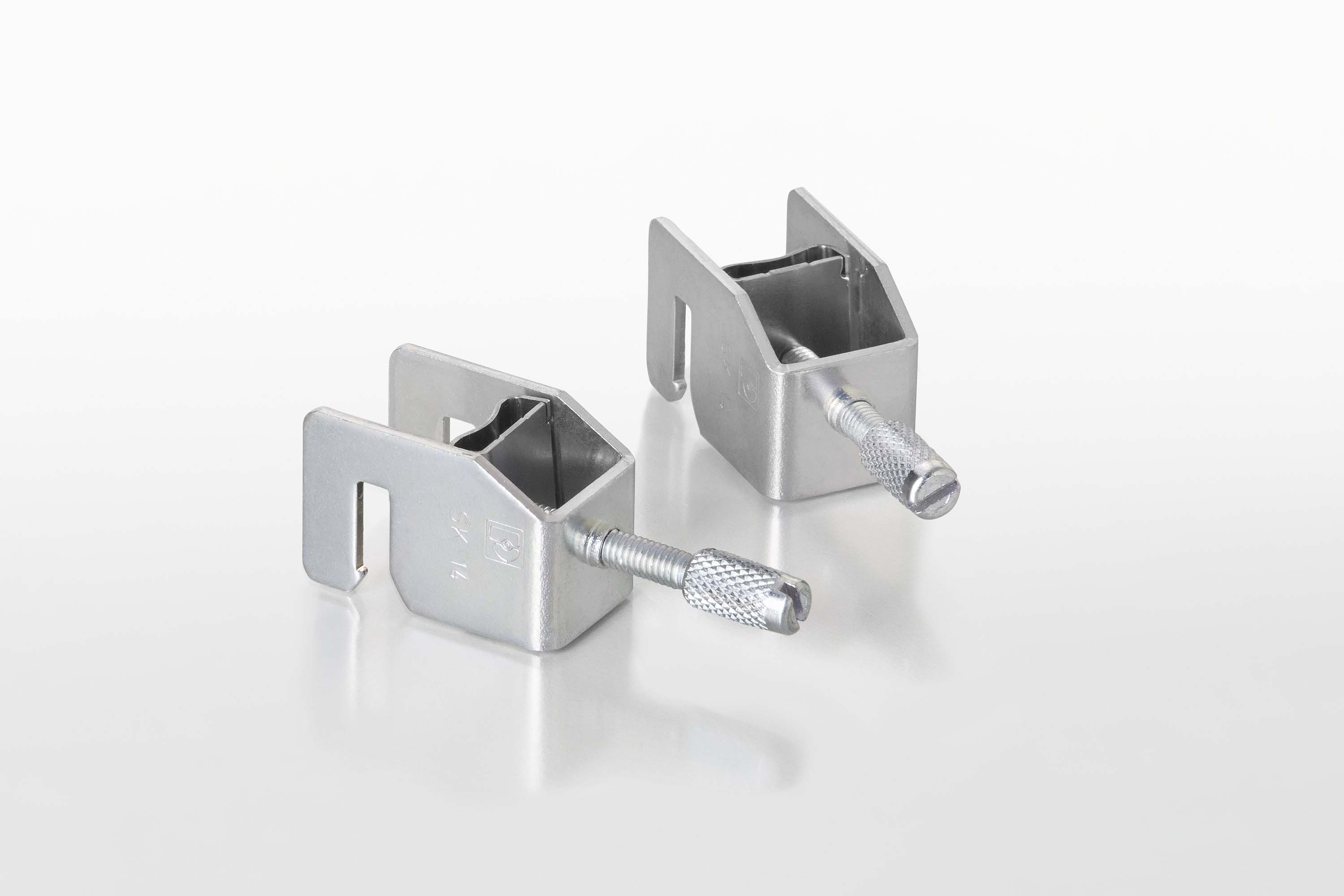 Shield Clamp D14, bright zinc-plated