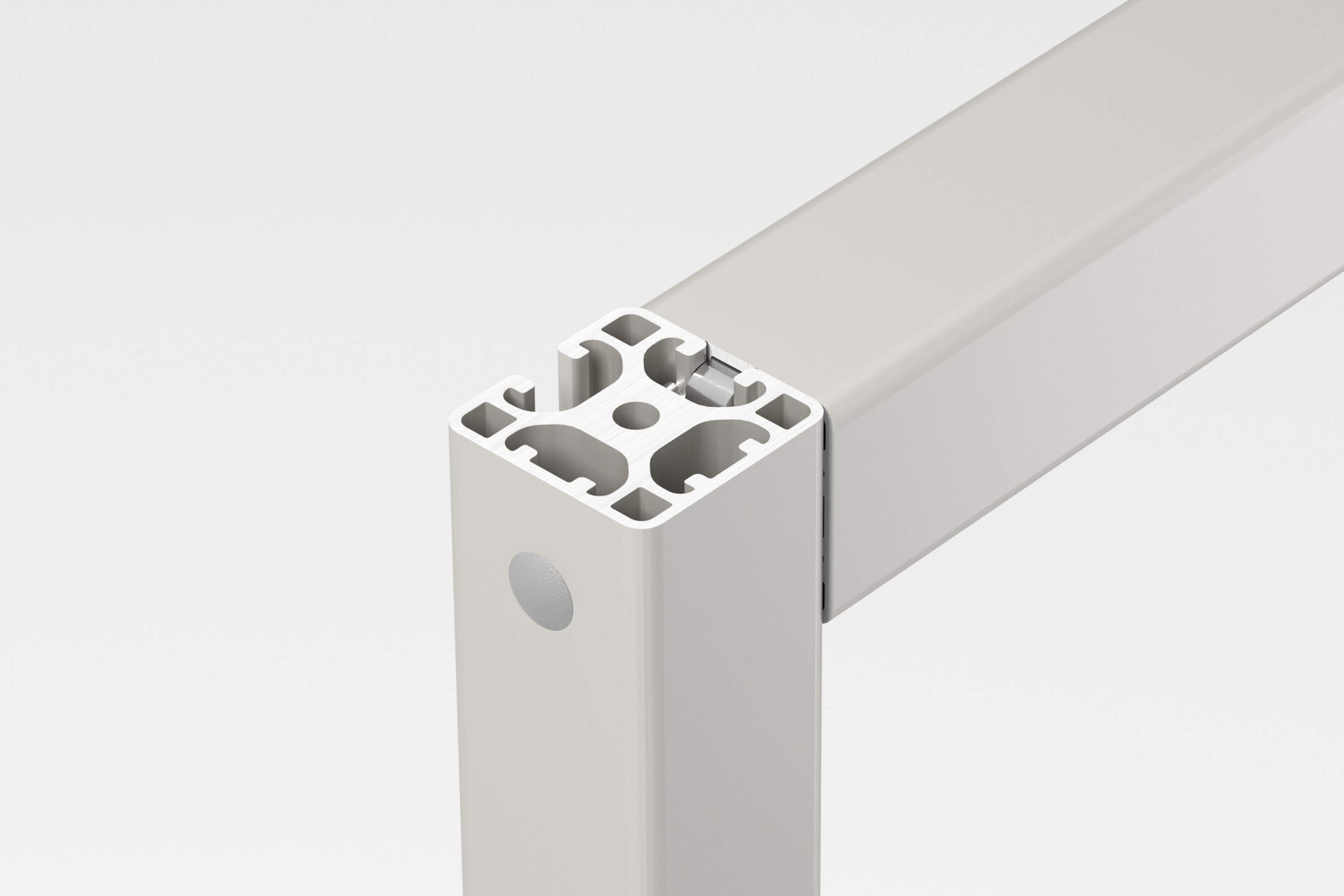 Profilé aluminium – 8 mm – 40x40 mm – 2N90 - Eco - elcom shop