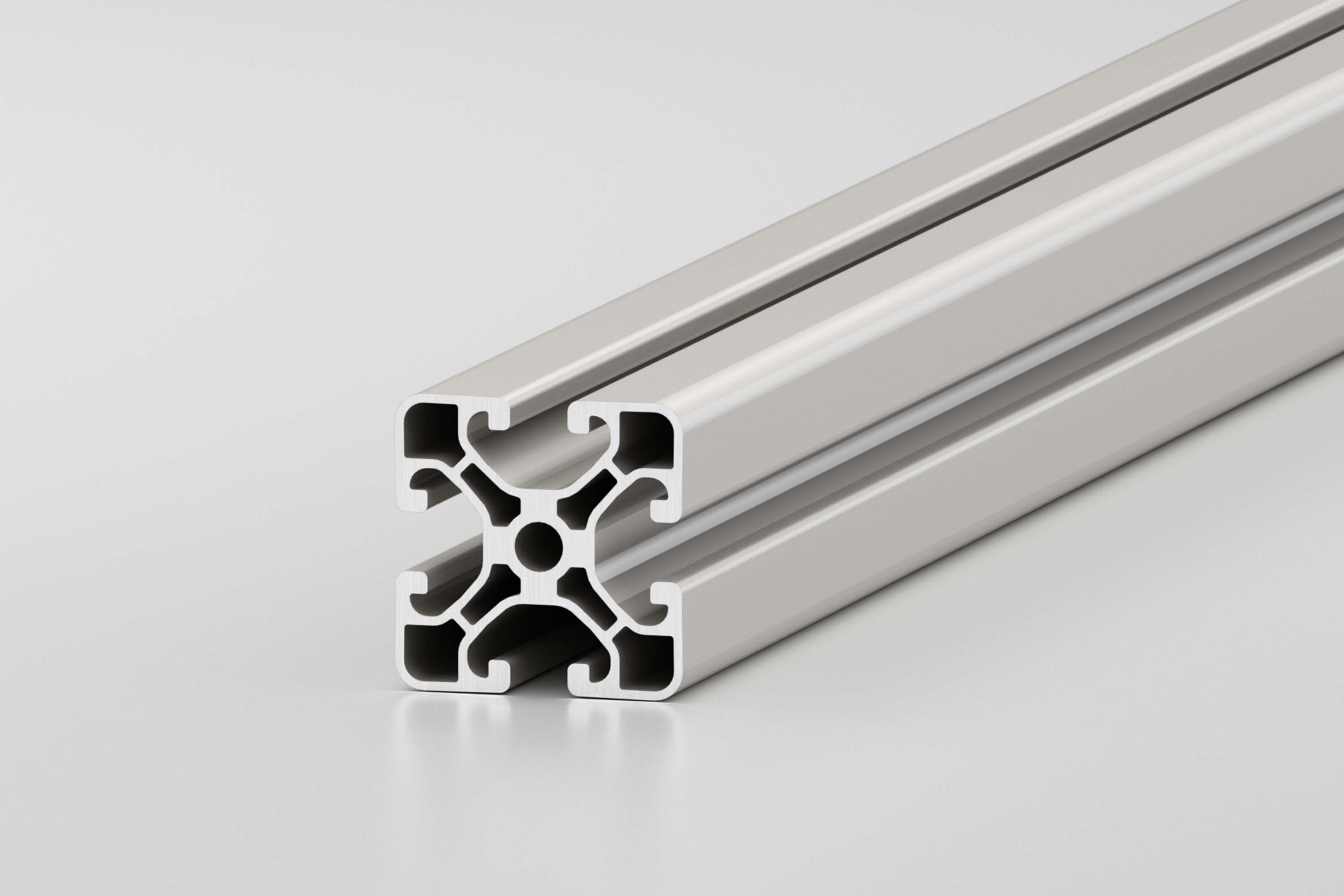 Perfil estructural de aluminio Familia 8 de 40x40 L - Colsein Online
