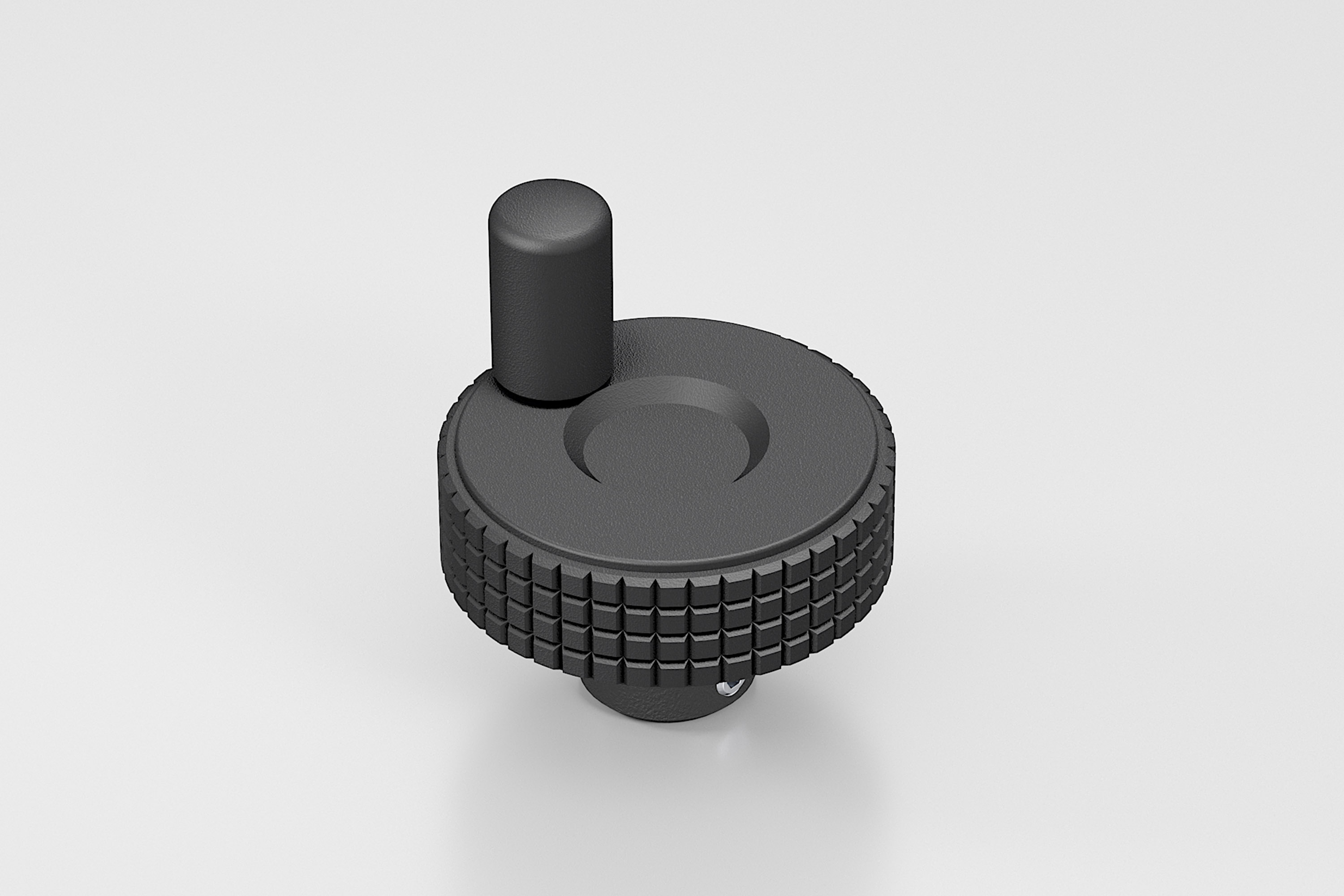 Positioning Set 8 40 Handwheel D50, black