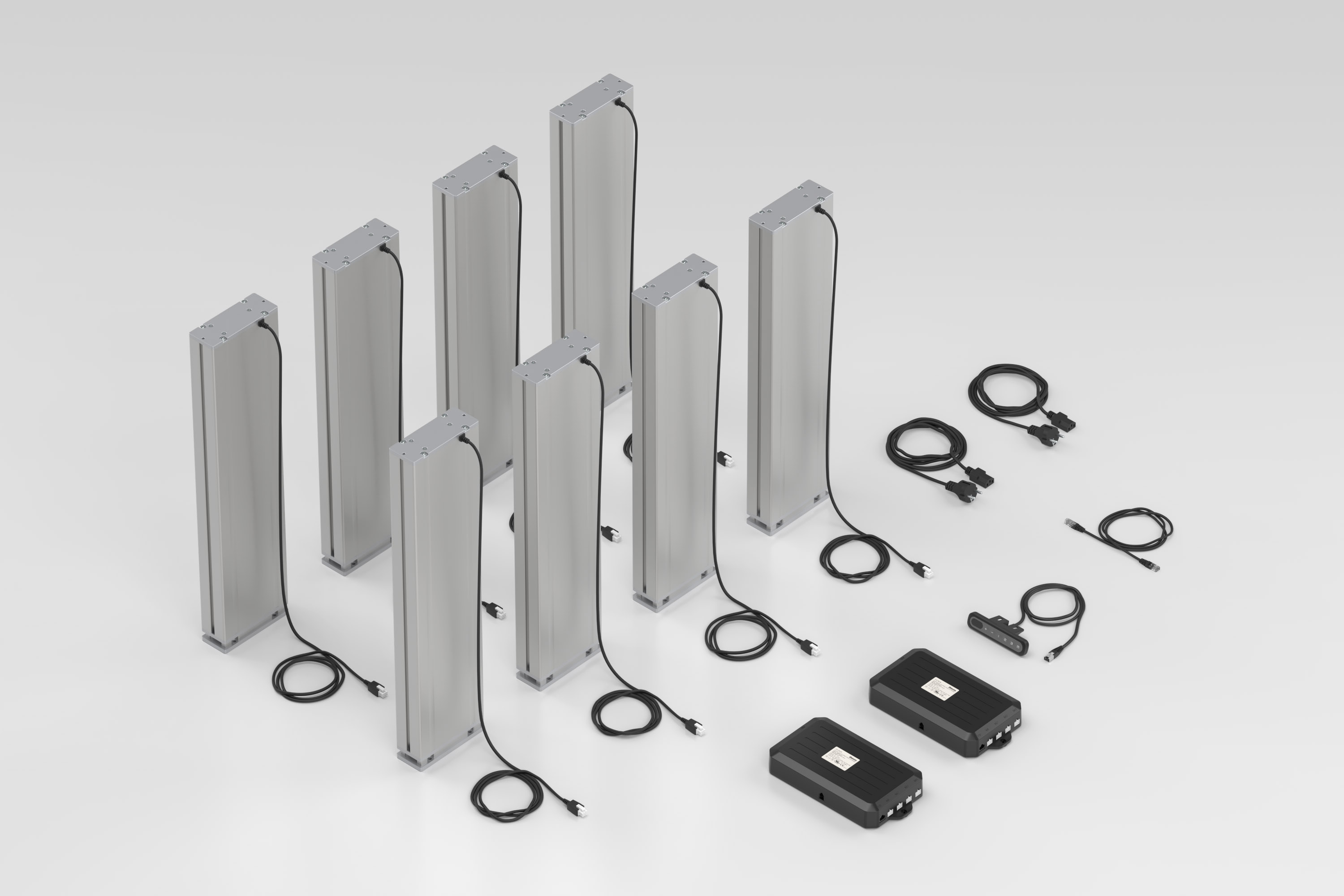 Table Column Set 8 E 230V