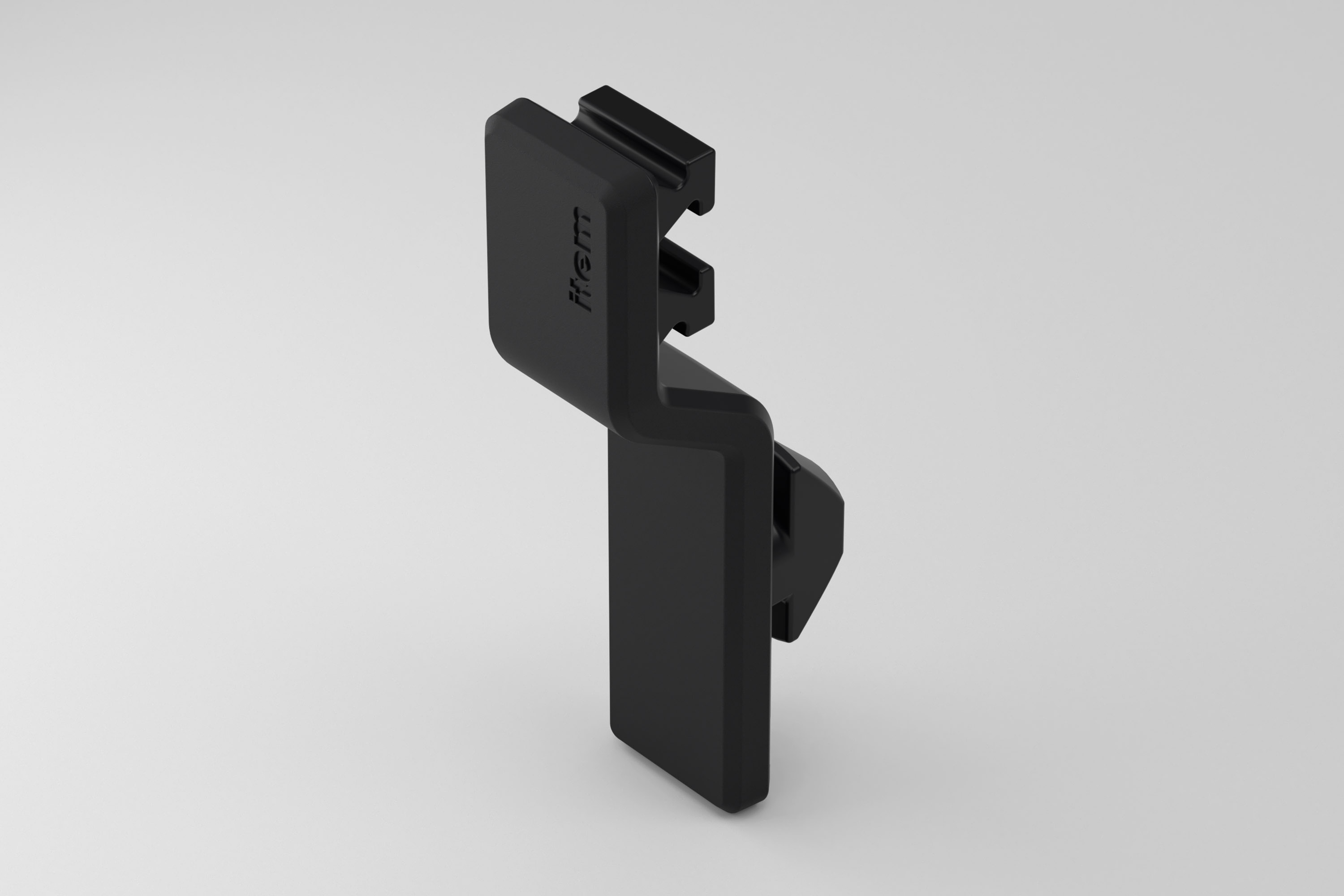 Railing Holder 8 K, black similar to RAL 9005