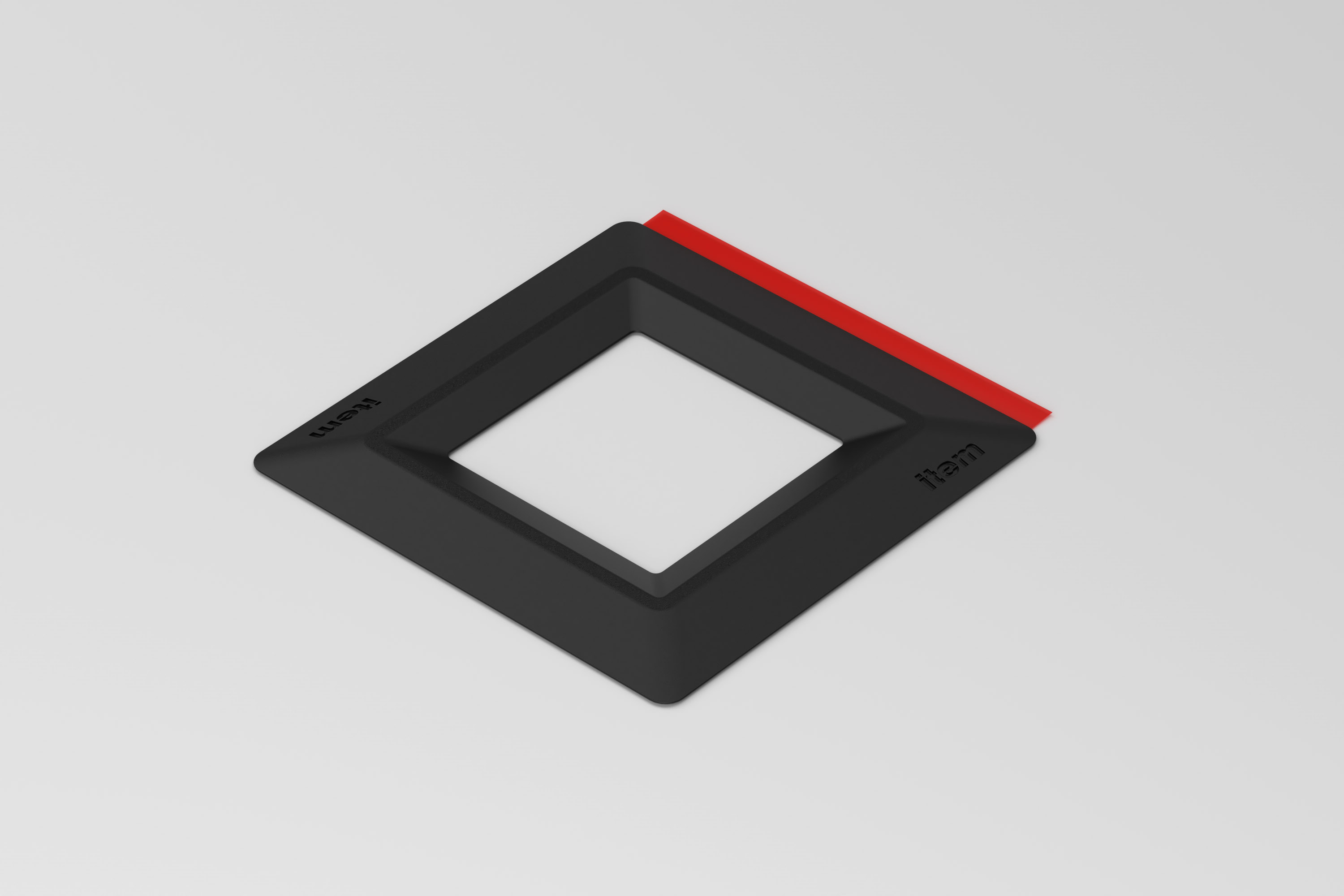 Castor Cup 50x50x4, black similar to RAL 9005