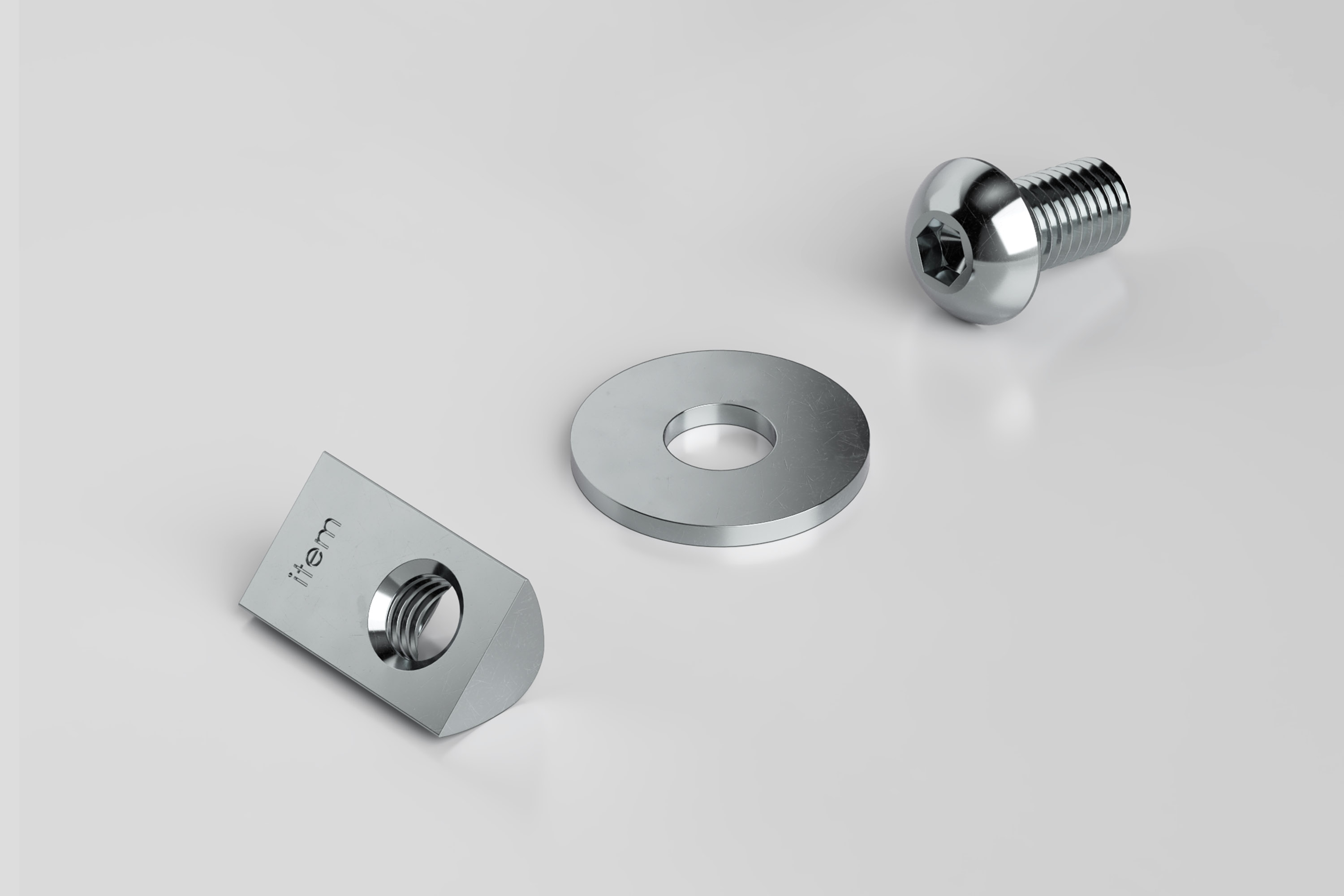 Fastening Set 8 for Castor swivel/fixed 140x110