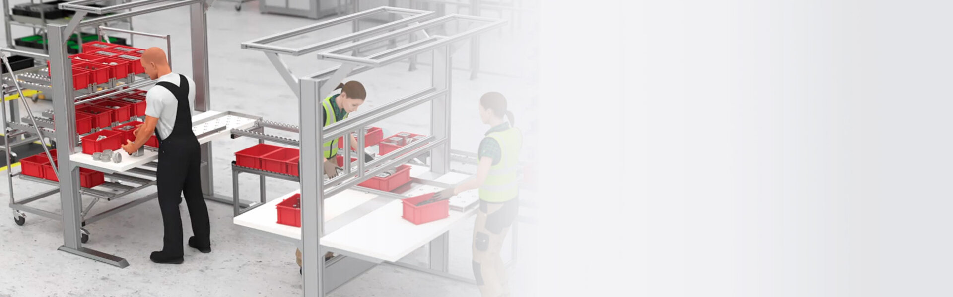 Ergonomic assembly workstations based on a system – item